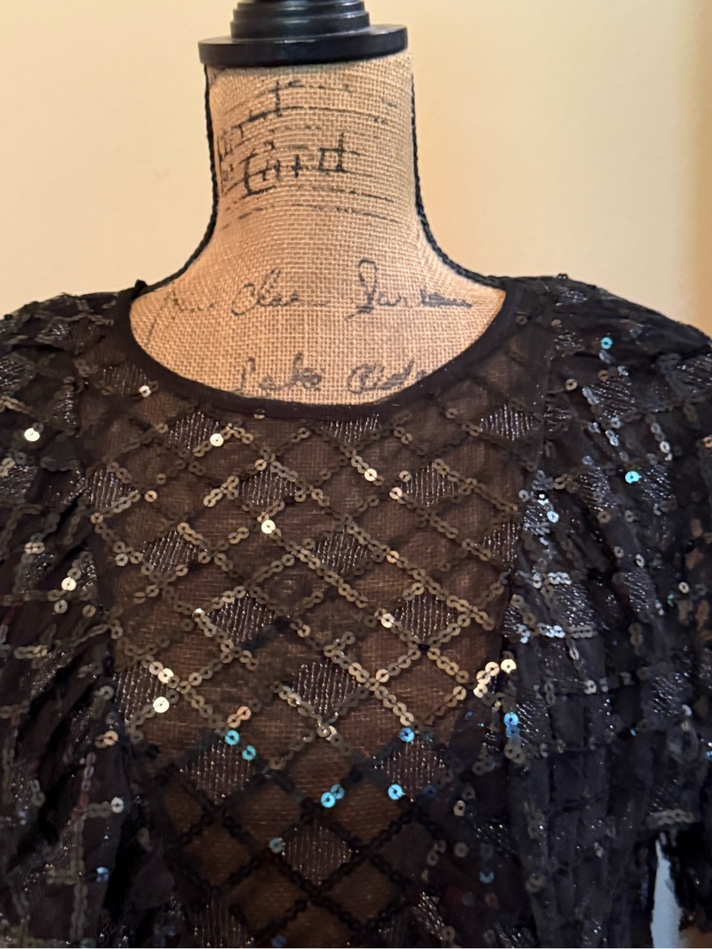 Anthropologie semi-sheer sequin blouse-New with tag! - Picture 6 of 10